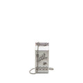 CHANEL 14K LIMITED EDITION RUNWAY LAIT DE COCO MILK CARTON EVENING CHAIN BAG GOATSKIN IRIDESCENT SILVER SHINY RUTHENIUM HARDWARE
