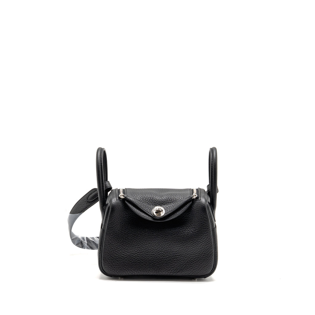 HERMES MINI LINDY II CLEMENCE BLACK SHW