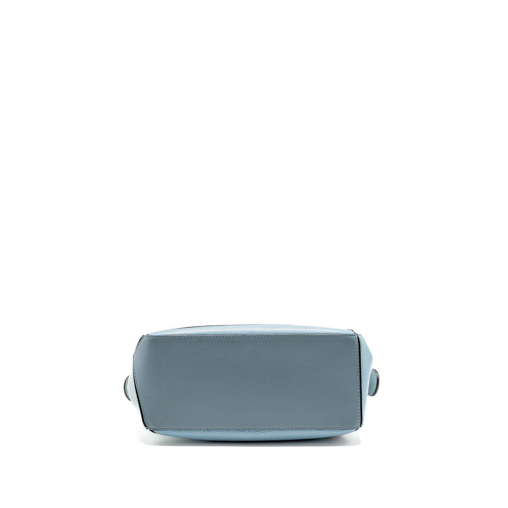 LOEWE SMALL PUZZLE BAG CALFSKIN BLUE/ MULTICOLOUR GHW