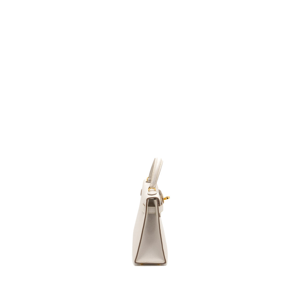HERMES MINI KELLY II EPSOM GRIS PALE GHW