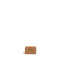CHANEL 19 ZIP CARD HOLDER LAMBSKIN BEIGE GHW (MICROCHIP)