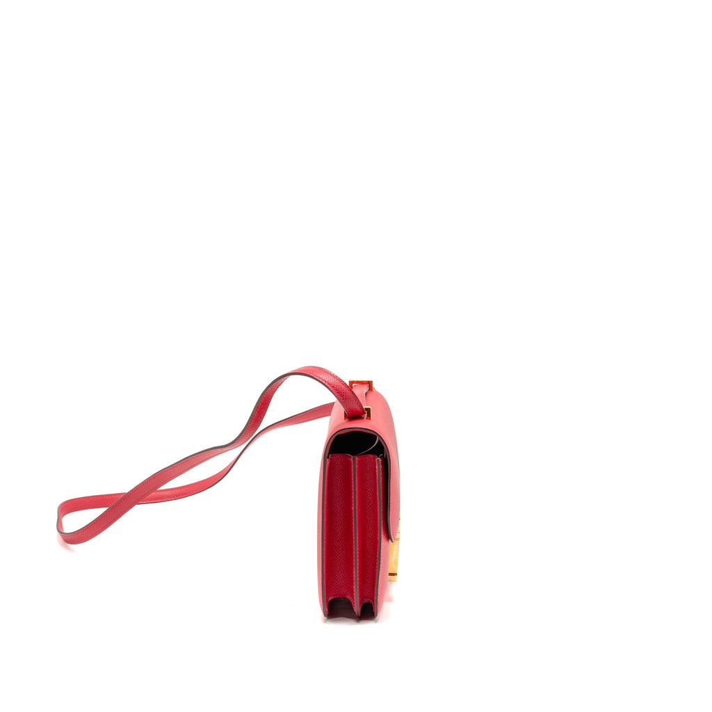 HERMES MINI CONSTANCE EPSOM ROSE EXTREME GHW