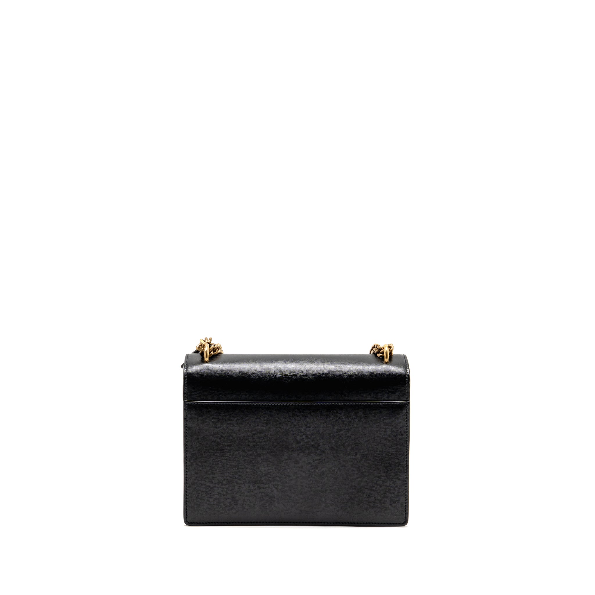SAINT LAURENT/YSL MEDIUM SUNSET BAG SMOOTH LEATHER BLACK GHW