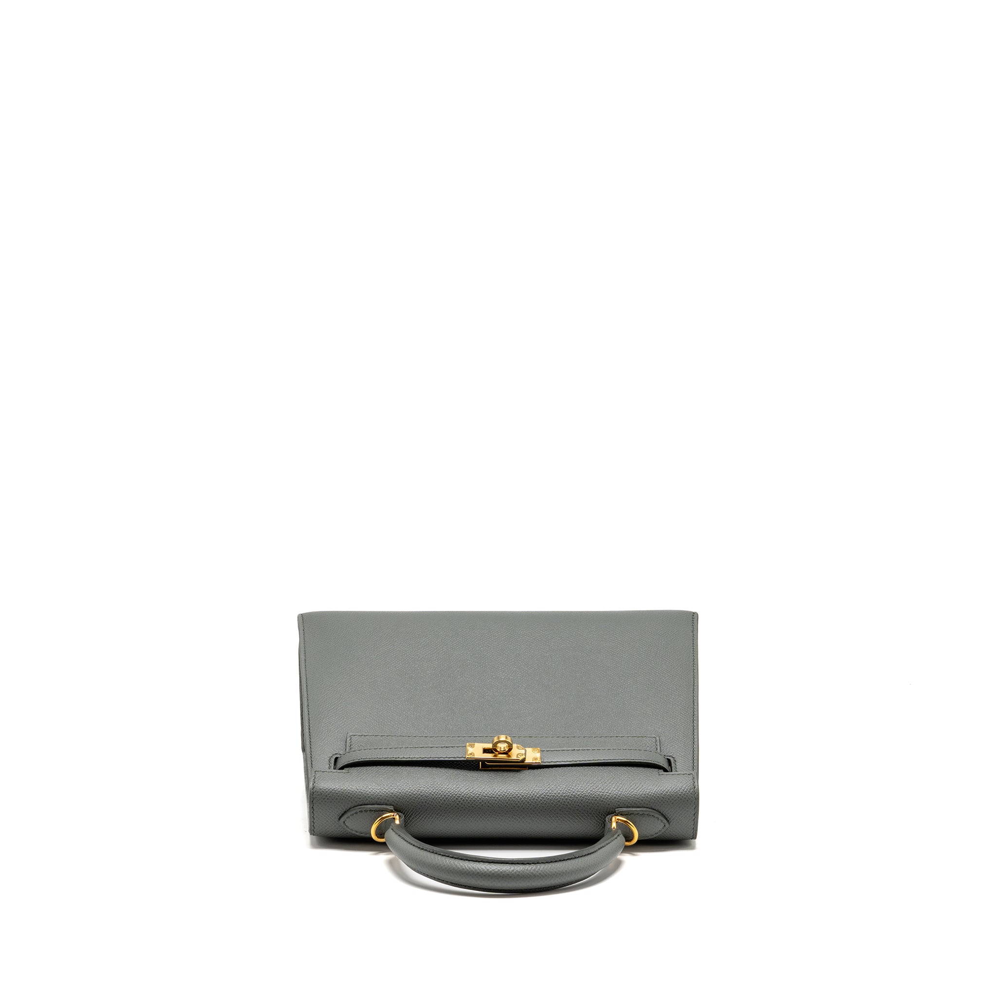 HERMES KELLY 25 EPSOM VERT AMANDE GHW