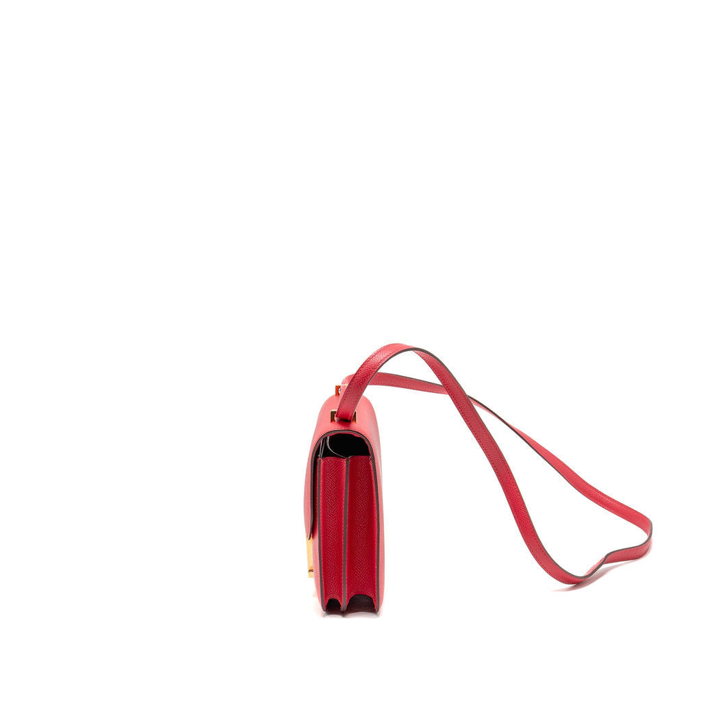 HERMES MINI CONSTANCE EPSOM ROSE EXTREME GHW