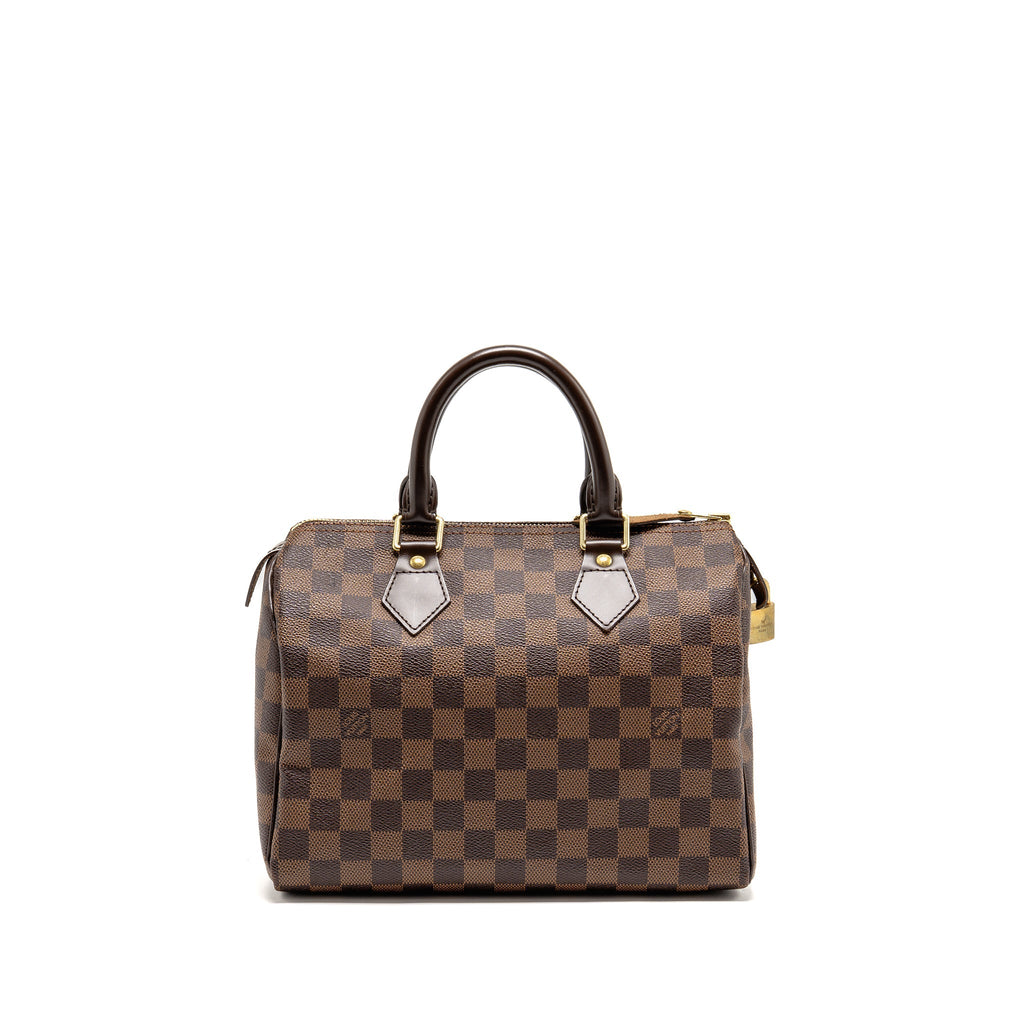 LOUIS VUITTON SPEEDY 25 DAMIER EBENE CANVAS GHW