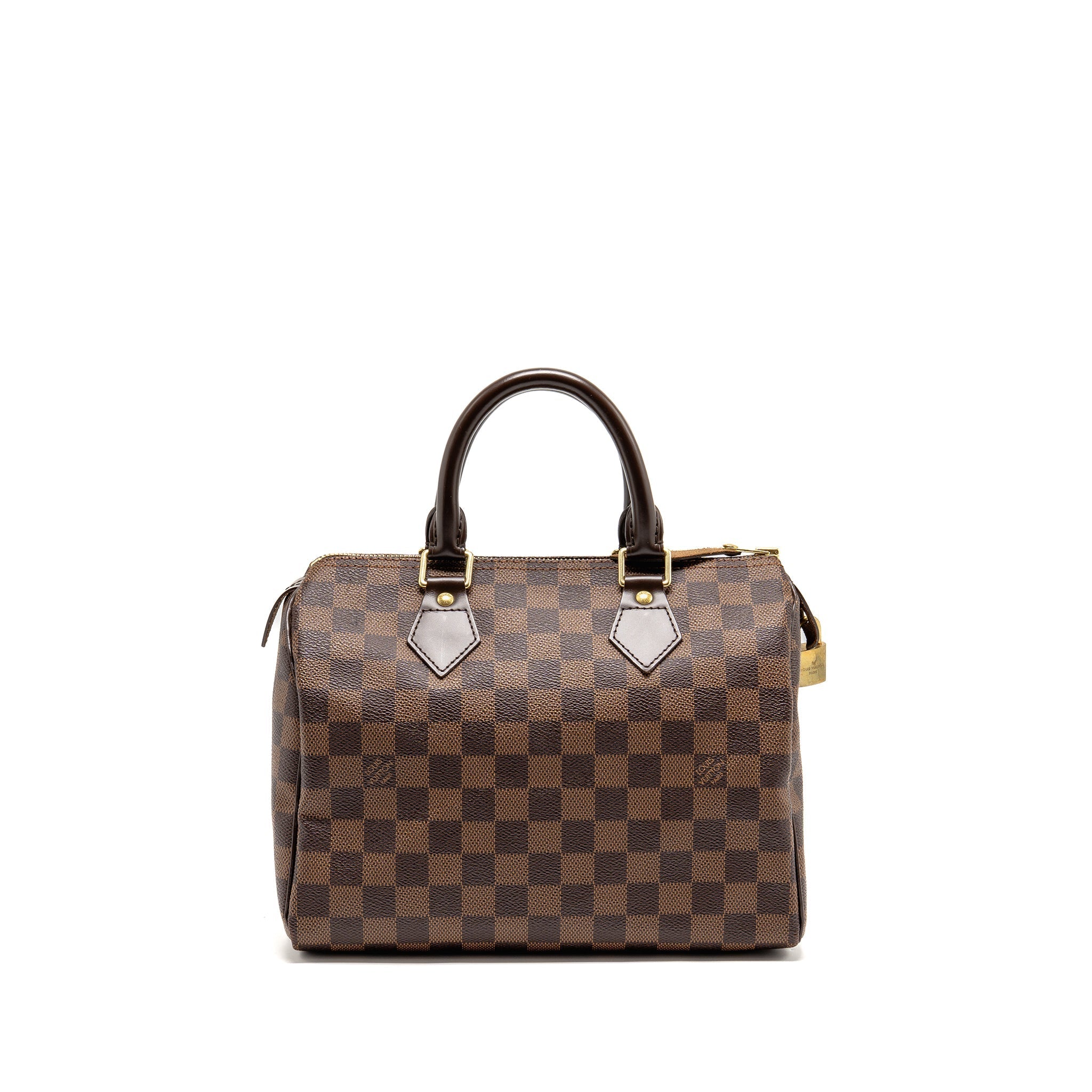 LOUIS VUITTON SPEEDY 25 DAMIER EBENE CANVAS GHW