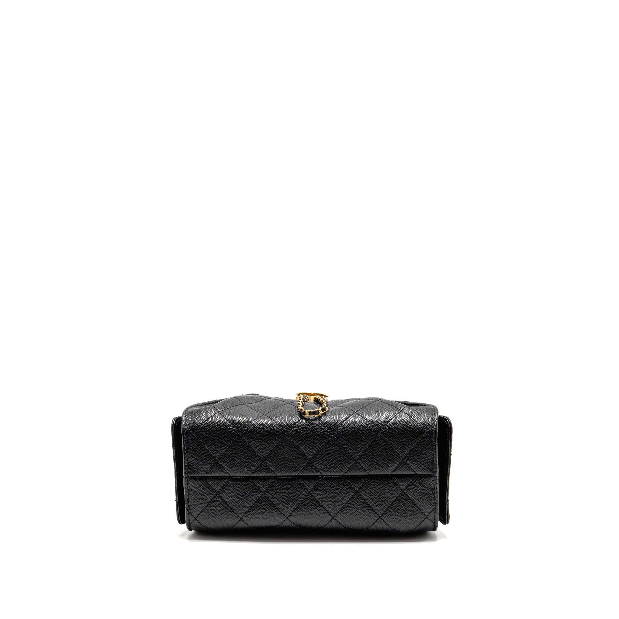 CHANEL MINI 25 BAG CAVIAR BLACK GHW (MICROCHIP)
