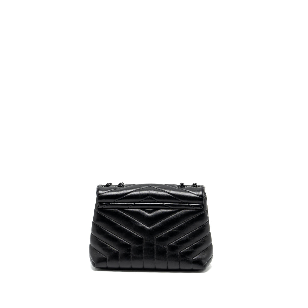 SAINT LAURENT/YSL SMALL LOULOU BAG CALFSKIN SO BLACK