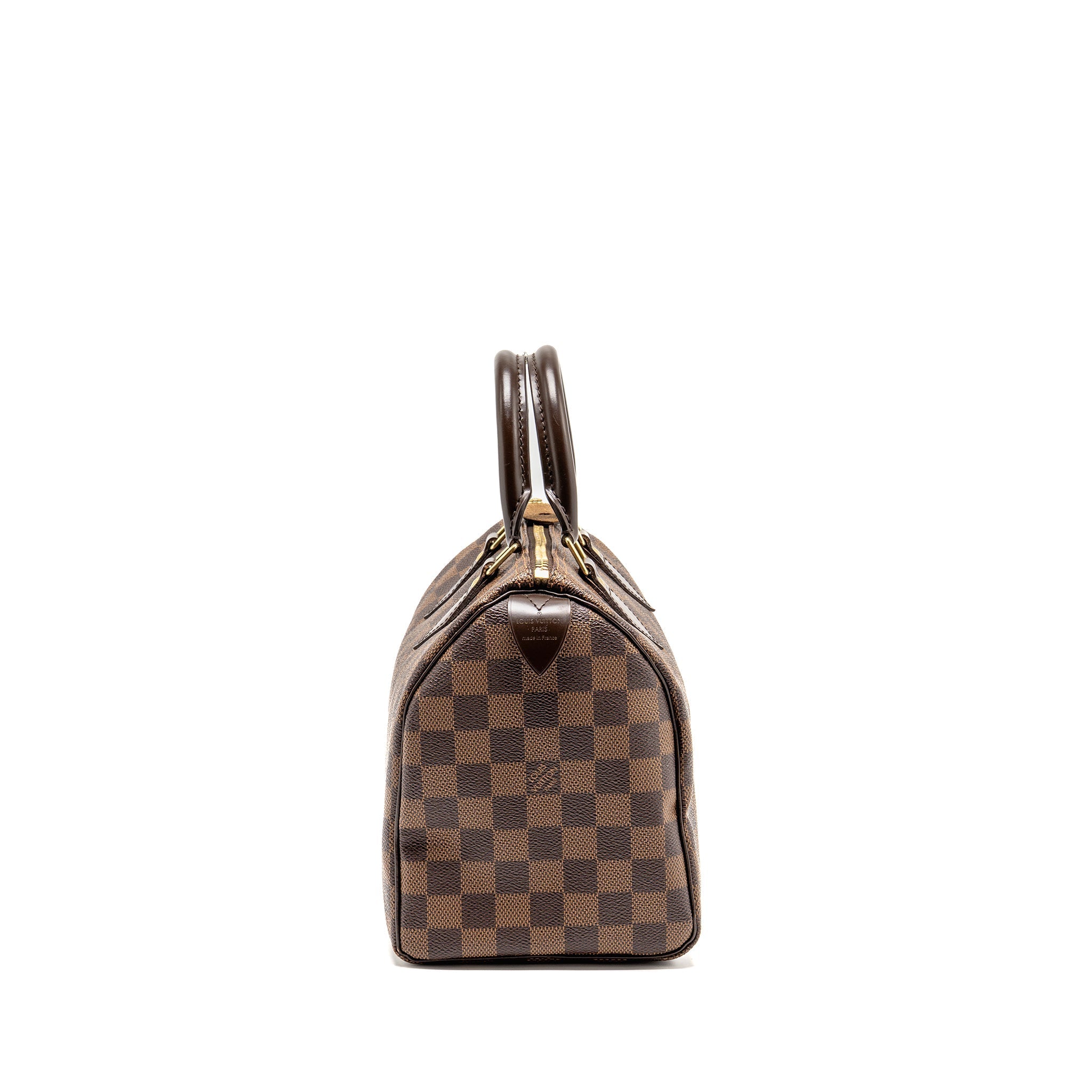 LOUIS VUITTON SPEEDY 25 DAMIER EBENE CANVAS GHW