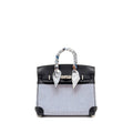 HERMES BIRKIN 25 TOILE QUADRILLE/SWIFT ECRU MAUVE/BLEU BILL/CABAN SHW