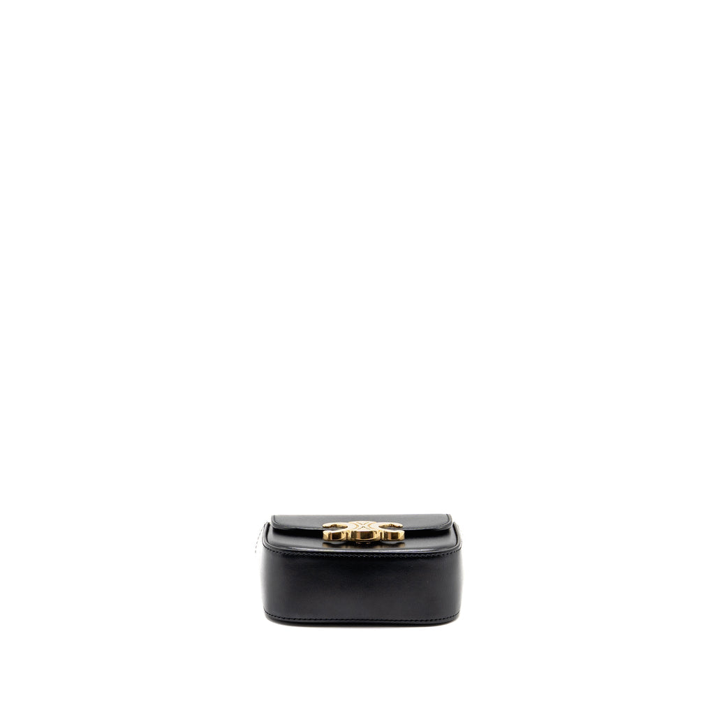 CELINE MINI CLAUDE CALFSKIN BLACK GHW