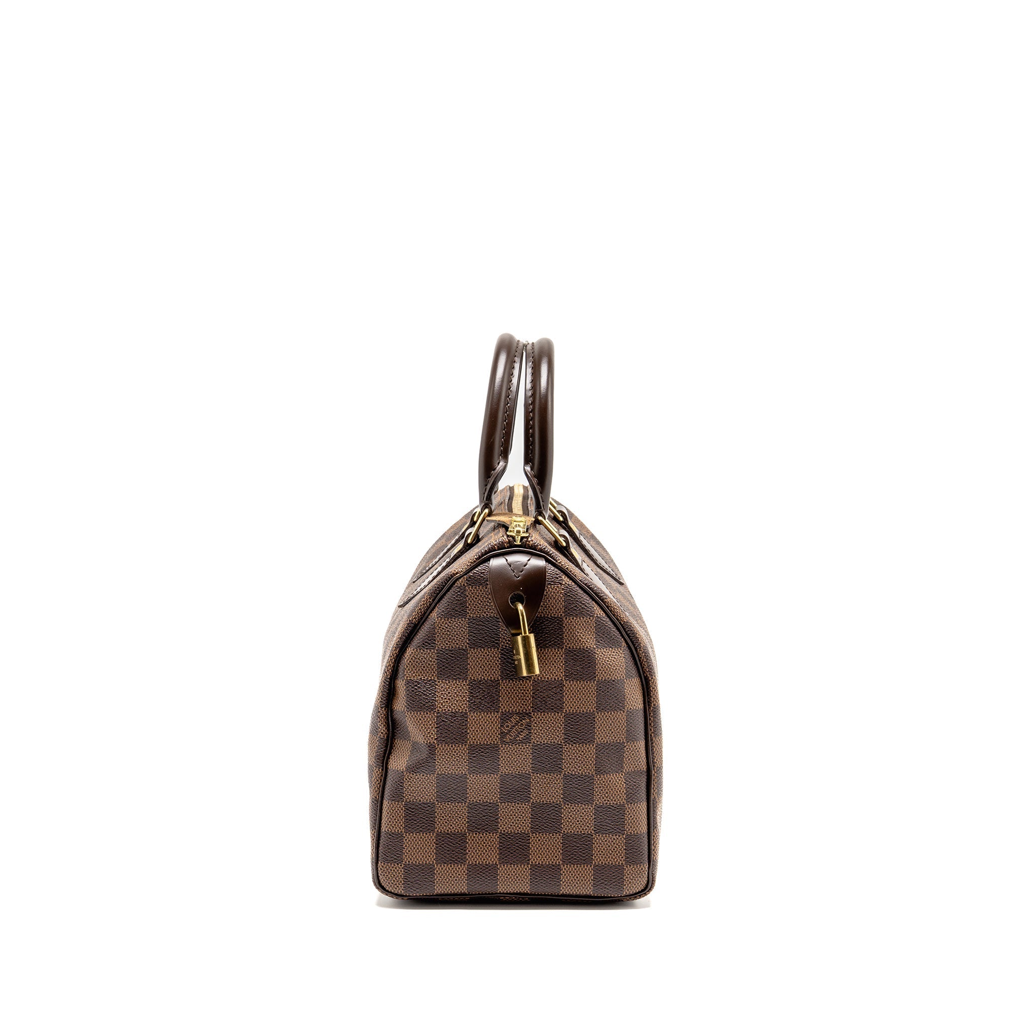 LOUIS VUITTON SPEEDY 25 DAMIER EBENE CANVAS GHW