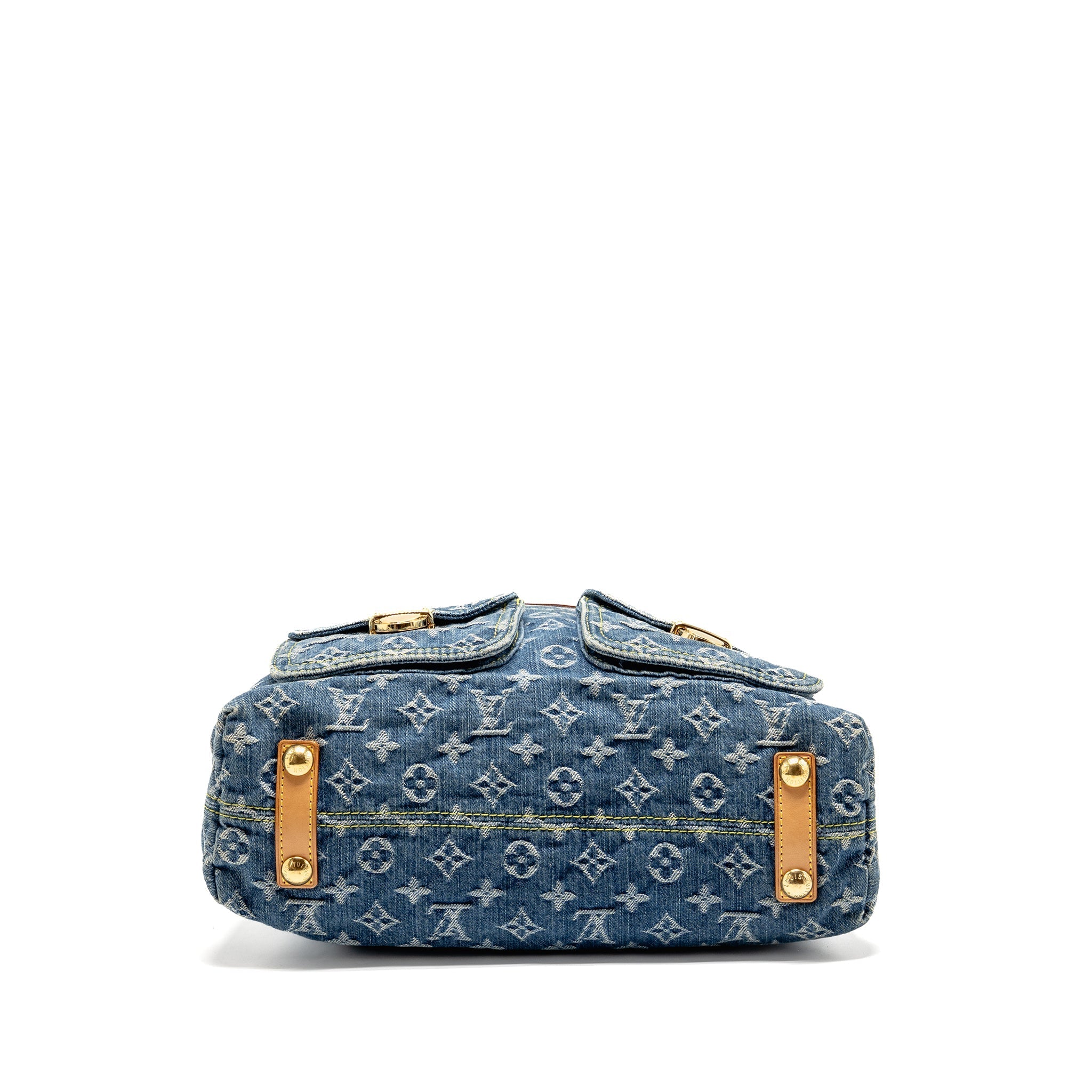 LOUIS VUITTON VINTAGE BAGGY GM SHOULDER BAG MONOGRAM DENIM GHW