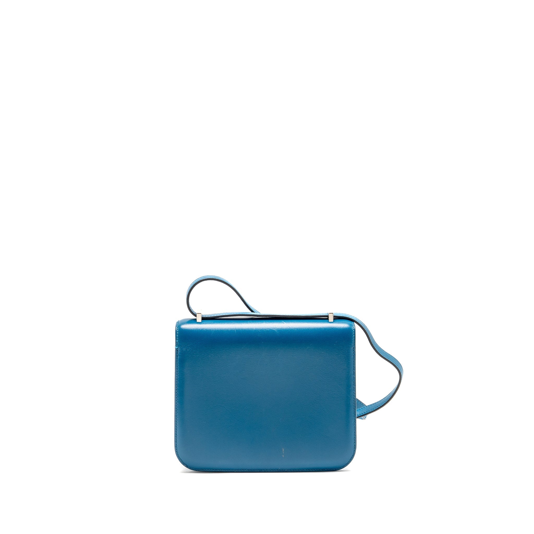 HERMES MINI CONSTANCE TADELAKT LEATHER BLUE IZMIR SHW