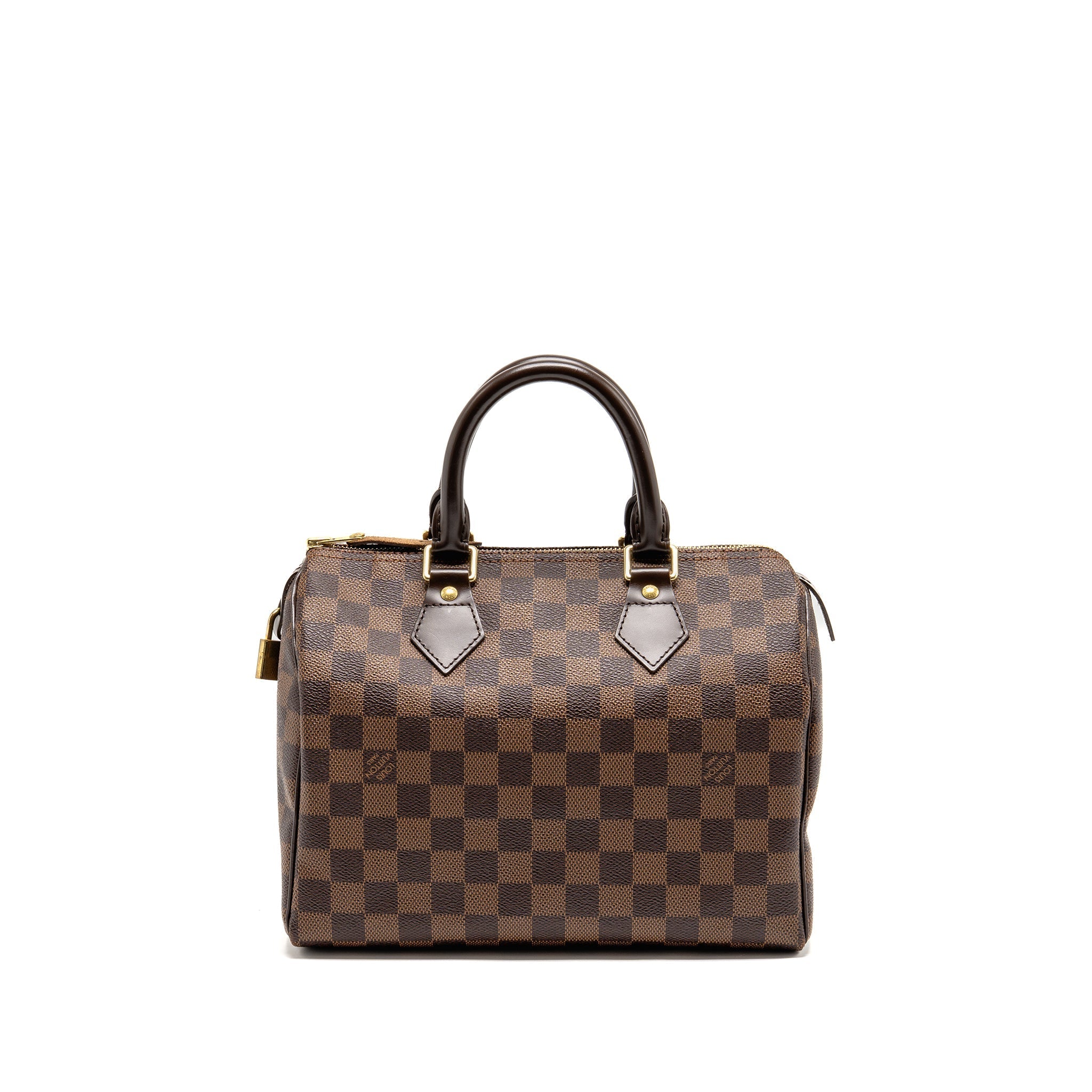 LOUIS VUITTON SPEEDY 25 DAMIER EBENE CANVAS GHW