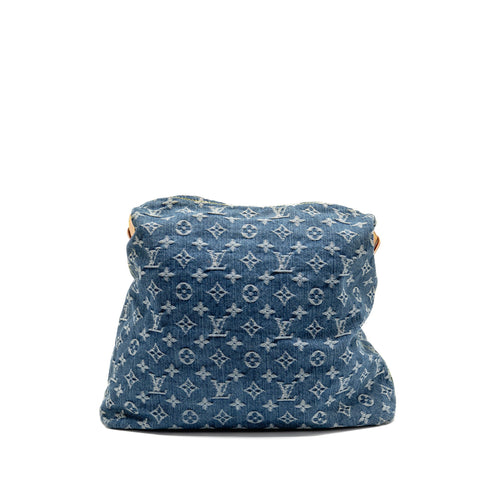 LOUIS VUITTON VINTAGE BAGGY GM SHOULDER BAG MONOGRAM DENIM GHW
