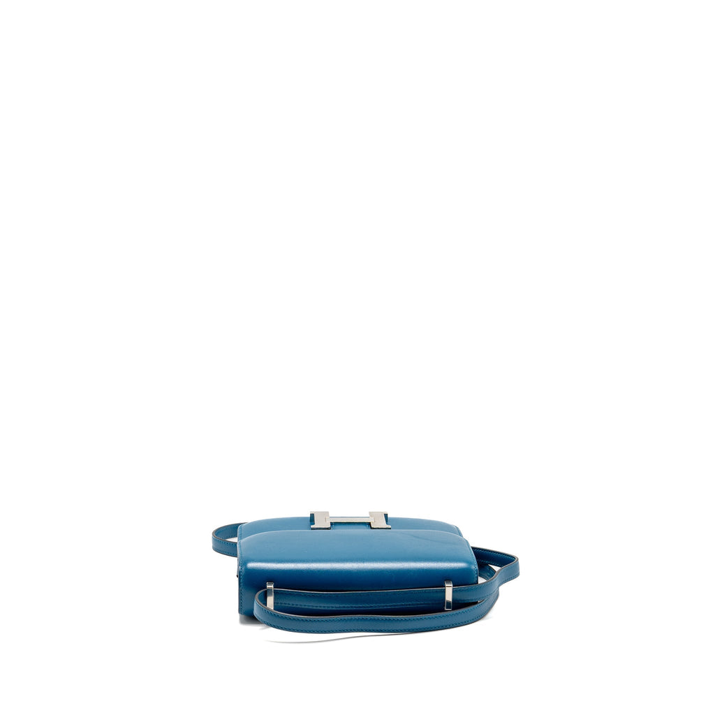 HERMES MINI CONSTANCE TADELAKT LEATHER BLUE IZMIR SHW