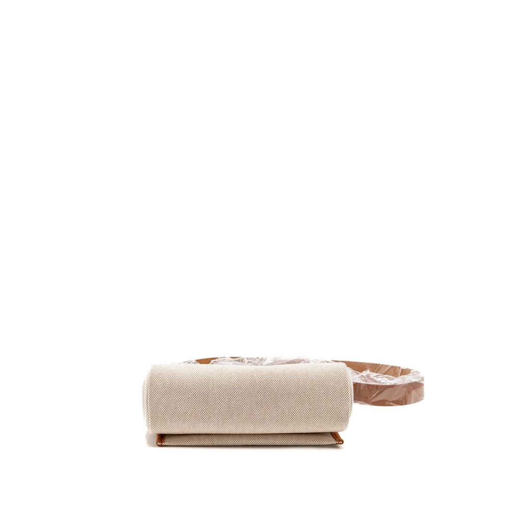 HERMES HERBAG MINI CANVAS/COWHIDE BEIGE/FAUVE SHW