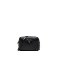 PRADA DIAGRAMME CAMERA CROSSBODY BAG CALFSKIN BLACK RUTHENIUM HARDWARE