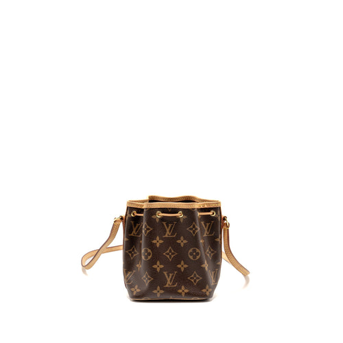 LOUIS VUITTON NANO NOE MONOGRAM CANVAS GHW