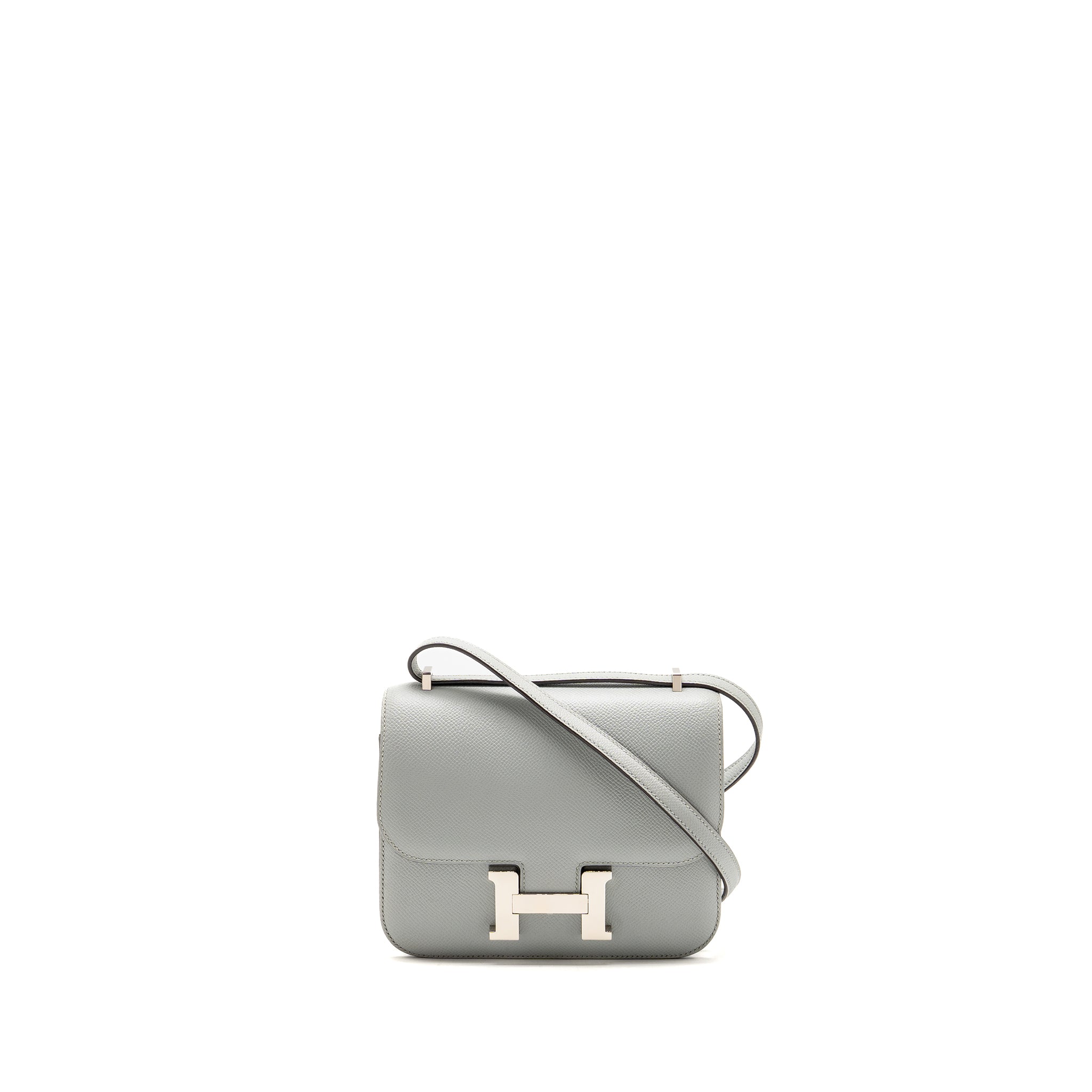 HERMES MINI CONSTANCE EPSOM GRIS MOUETTE SHW