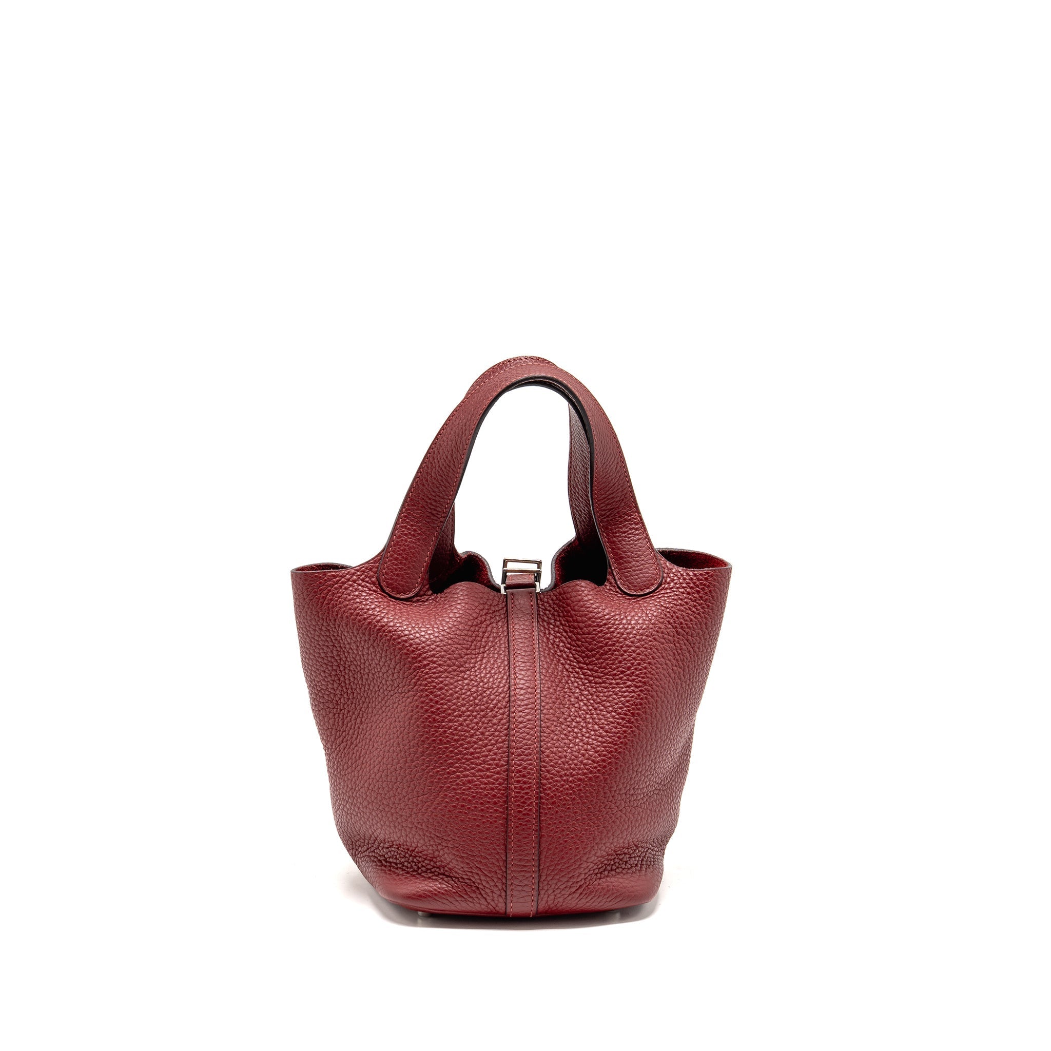 HERMES PICOTIN 18 LOCK BAG CLEMENCE K1 ROUGE GRENAT SHW