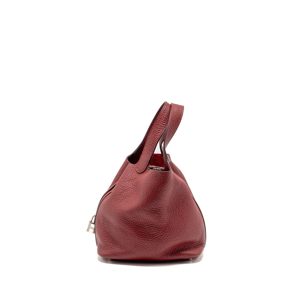 HERMES PICOTIN 18 LOCK BAG CLEMENCE K1 ROUGE GRENAT SHW