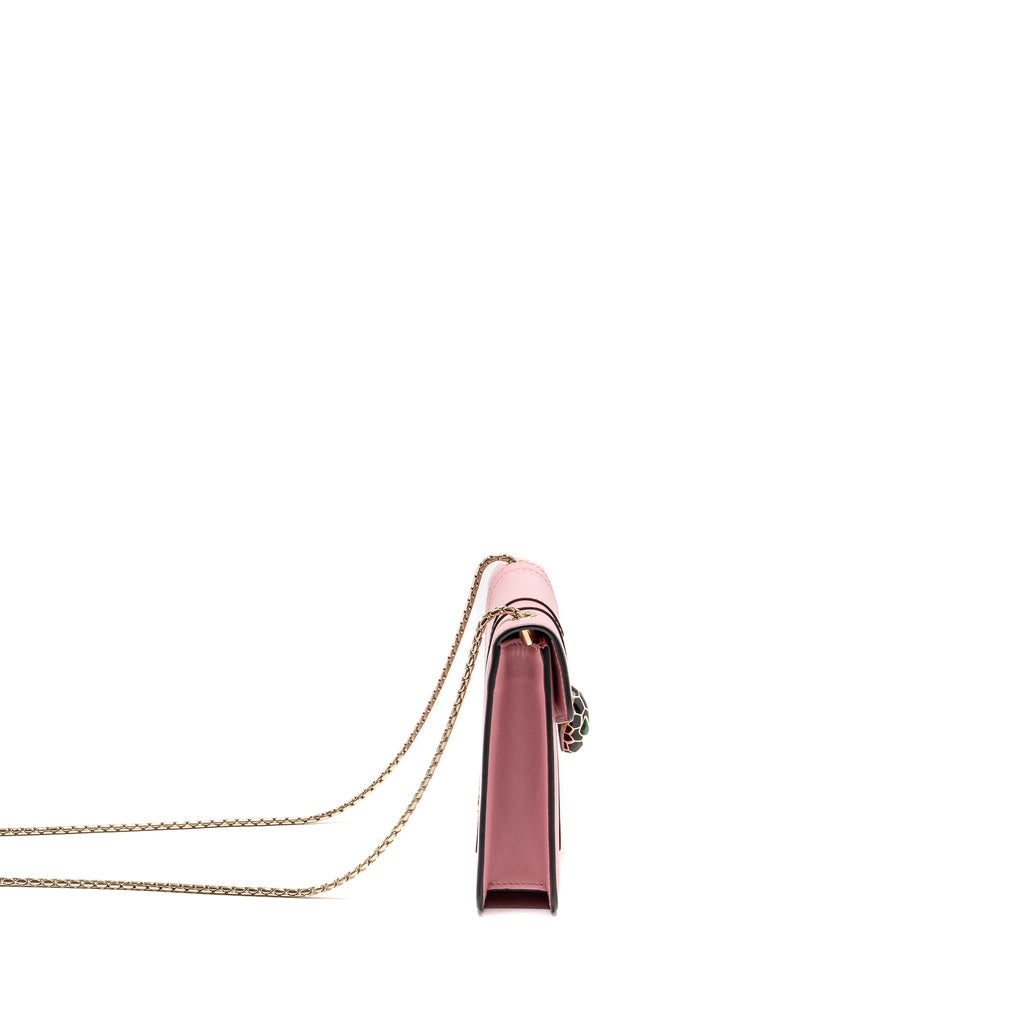 BVLGARI SERPENTI FOREVER CROSSBODY BAG CALFSKIN PINK LGHW