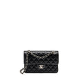 CHANEL SMALL CLASSIC DOUBLE FLAP BAG CAVIAR BLACK SHW