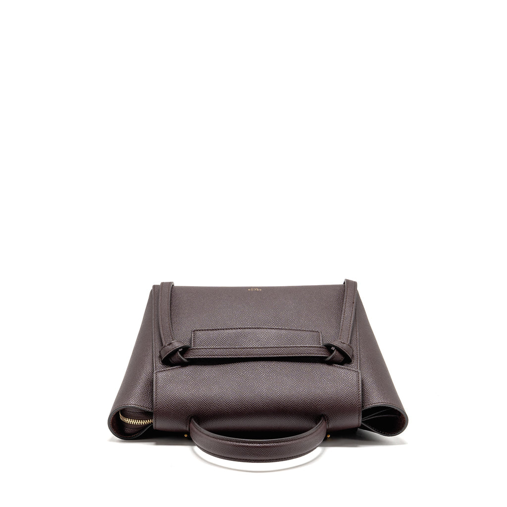 CELINE MICRO BELT BAG GRAINED CALFSKIN BURGUNDY GHW