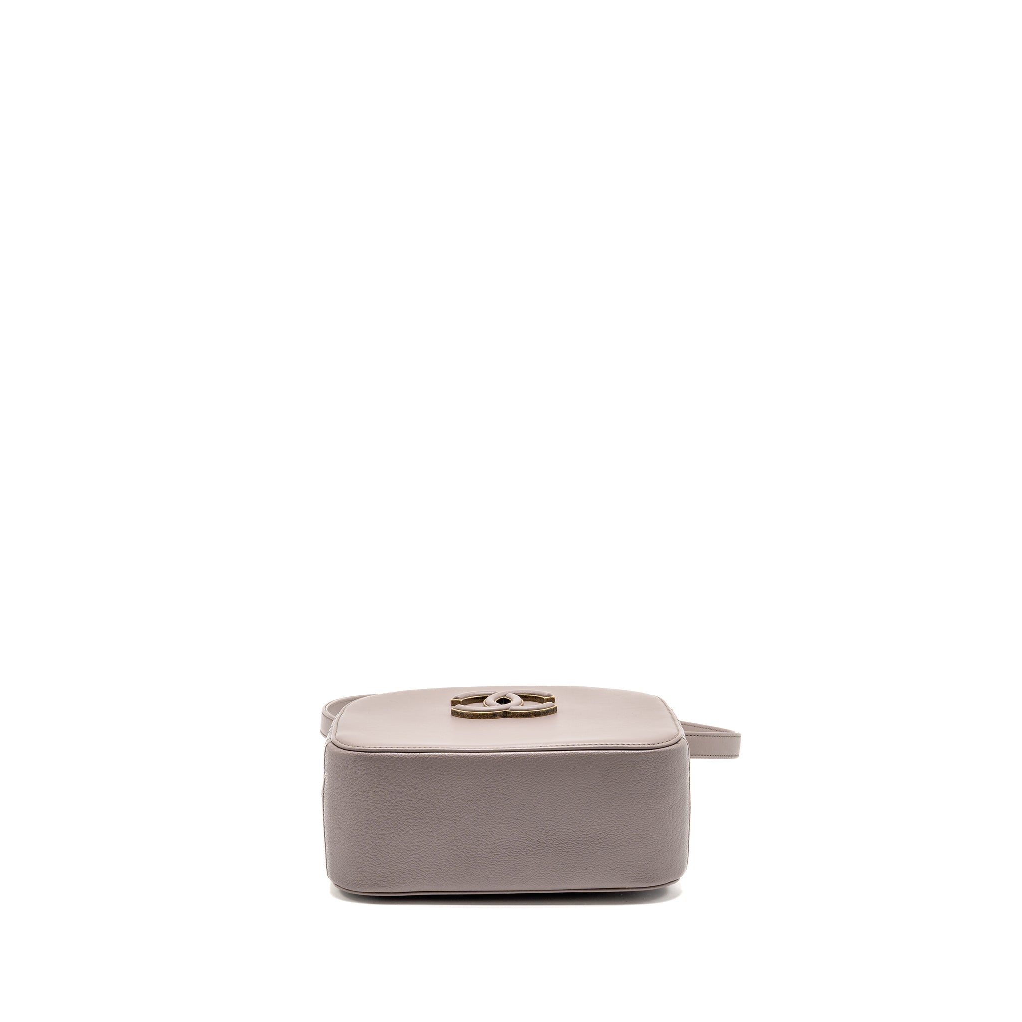 CHANEL COCO CURVE VANITY BAG WITH TOP HANDLE CALFSKIN GREY GHW