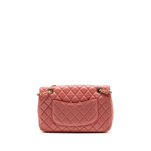 CHANEL CHARM CHAIN QUILTED FLAP BAG LAMBSKIN PINK LGHW