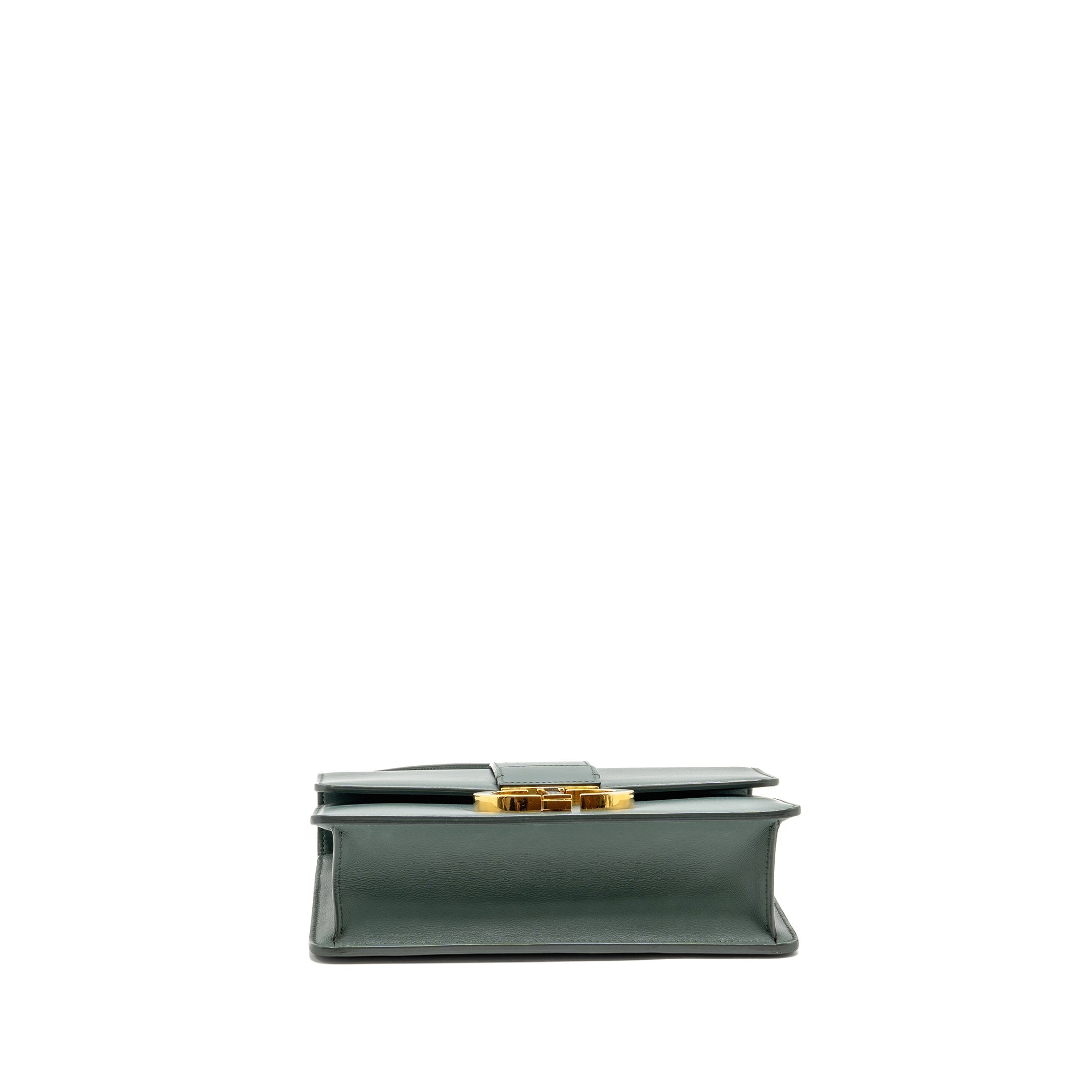 DIOR 30 MONTAIGNE MEDIUM FLAP BAG CALFSKIN GREEN GHW