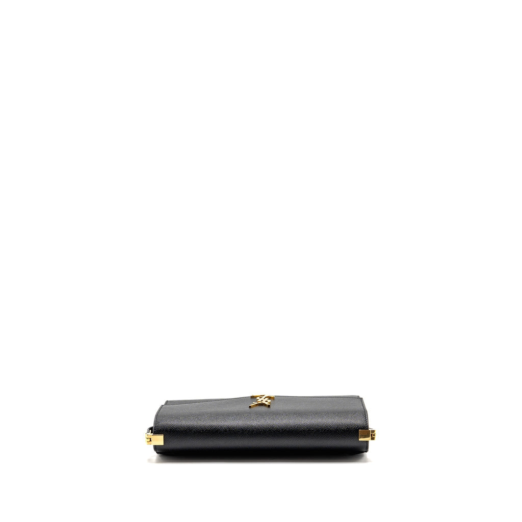 SAINT LAURENT/YSL MINI UPTOWN CROSSBODY BAG CALFSKIN BLACK GHW