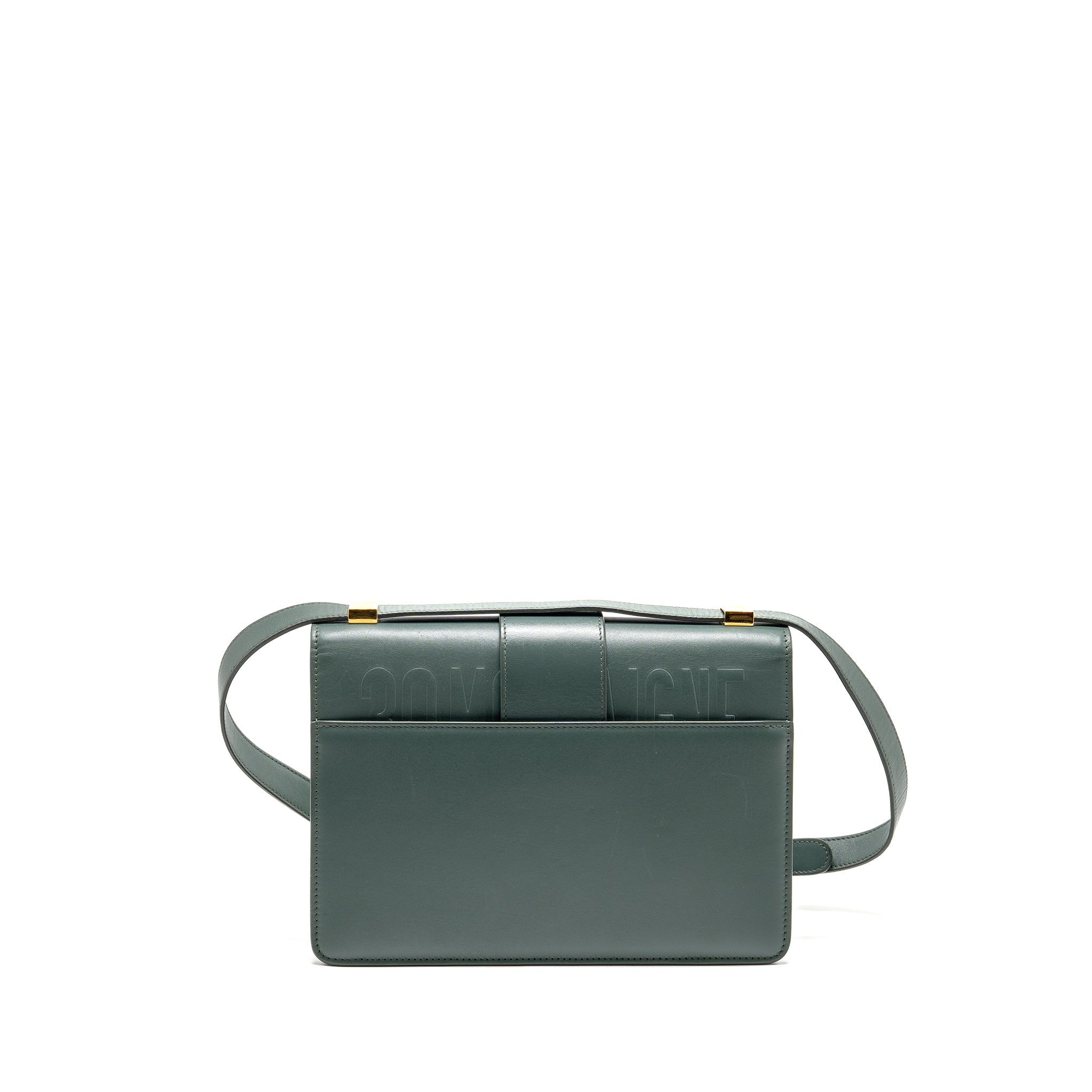 DIOR 30 MONTAIGNE MEDIUM FLAP BAG CALFSKIN GREEN GHW