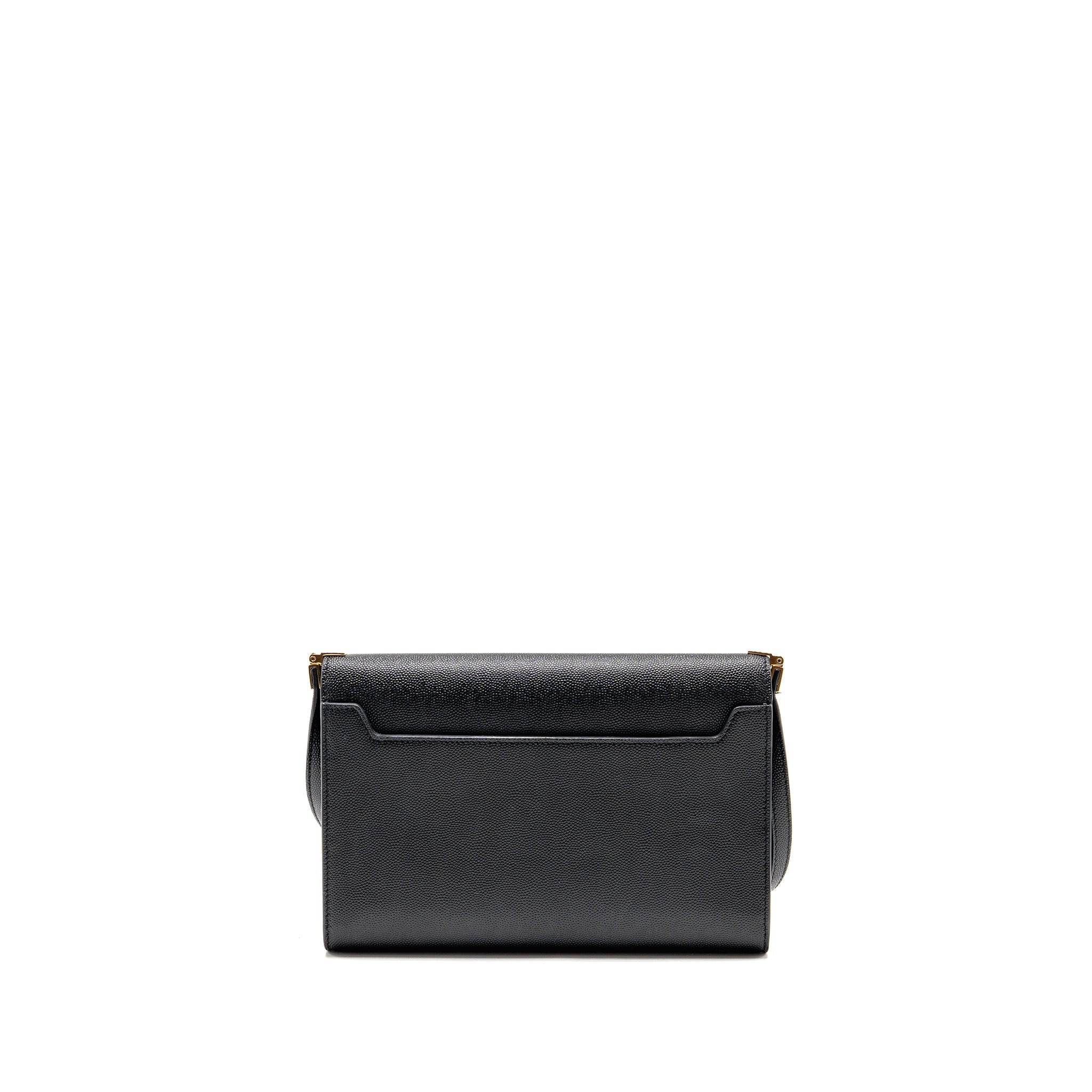 SAINT LAURENT/YSL MINI UPTOWN CROSSBODY BAG CALFSKIN BLACK GHW