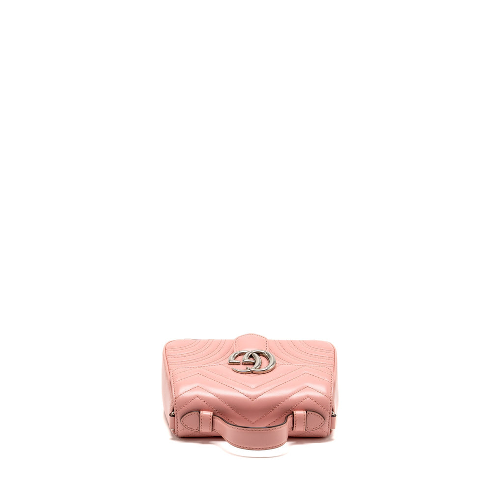 GUCCI GG MARMONT MINI TOP HANDLE BAG CALFSKIN PINK SHW