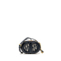 DIOR CD SIGNATURE OVAL CAMERA BAG OBLIQUE JACQUARD BLUE GHW