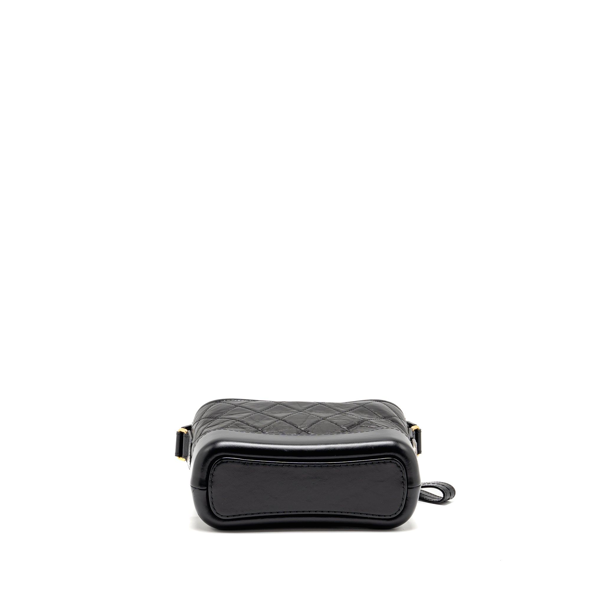 CHANEL SMALL GABRIELLE HOBO BAG AGED CALFSKIN BLACK MULTICOLOURED HARDWARE