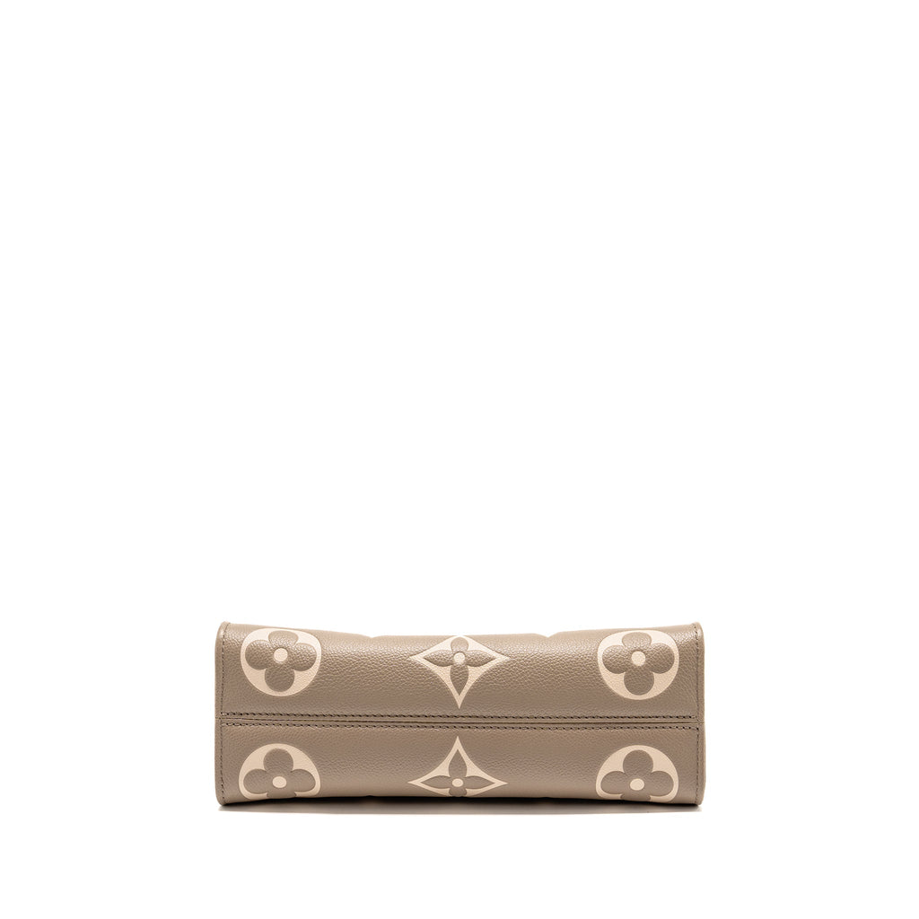 LOUIS VUITTON ONTHEGO EAST WEST MONOGRAM EMPREINTE LEATHER DOVE/CREAM GHW
