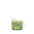 HERMES MINI CONSTANCE EPSOM VERT CRIQUET GHW