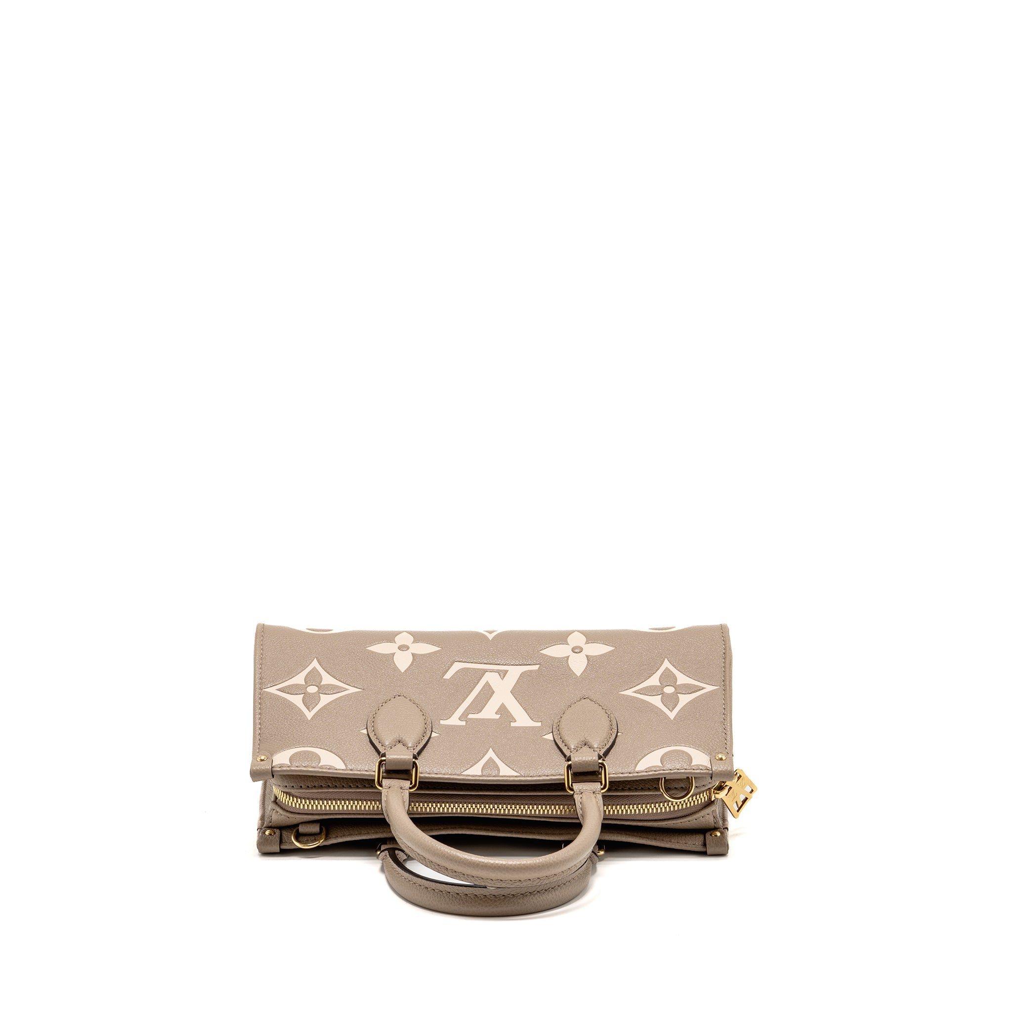 LOUIS VUITTON ONTHEGO EAST WEST MONOGRAM EMPREINTE LEATHER DOVE/CREAM GHW