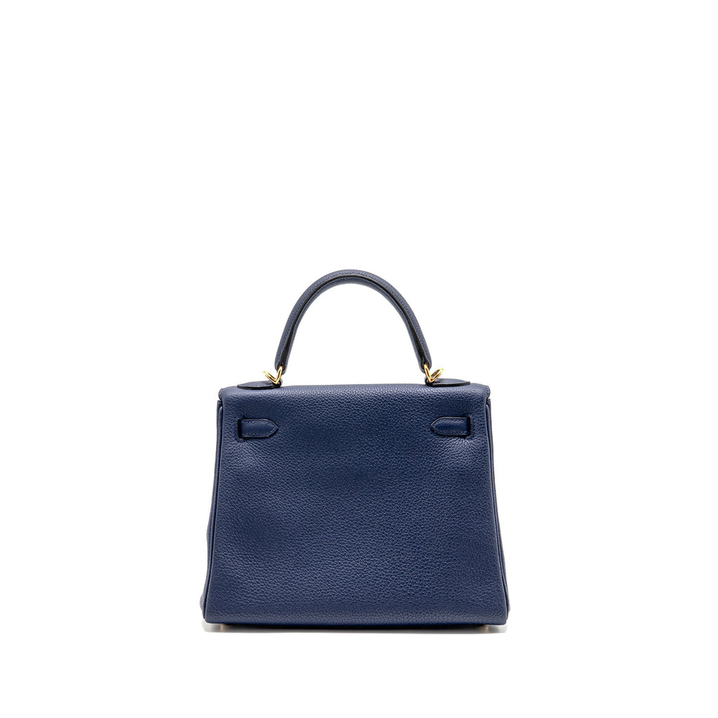 HERMES KELLY 25 TOGO BLEU SAPHIR GHW