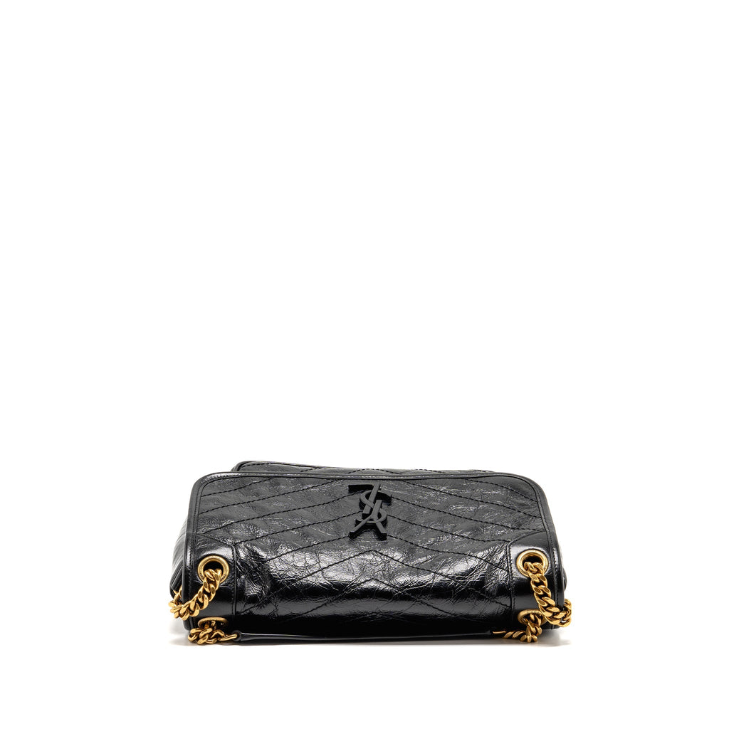 SAINT LAURENT/YSL MEDIUM NIKI CHAIN BAG VINTAGE CALFSKIN BLACK GHW