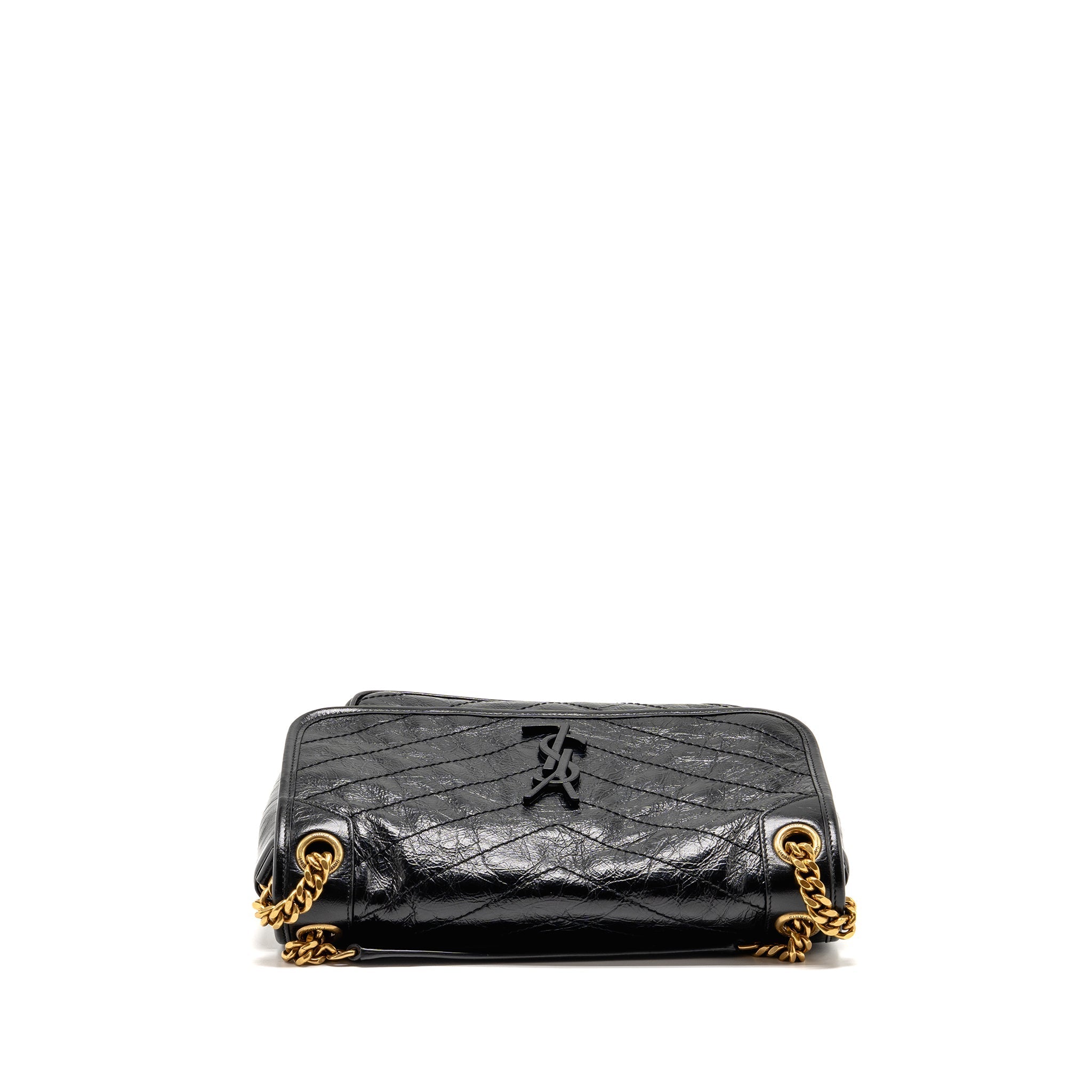 SAINT LAURENT/YSL MEDIUM NIKI CHAIN BAG VINTAGE CALFSKIN BLACK GHW