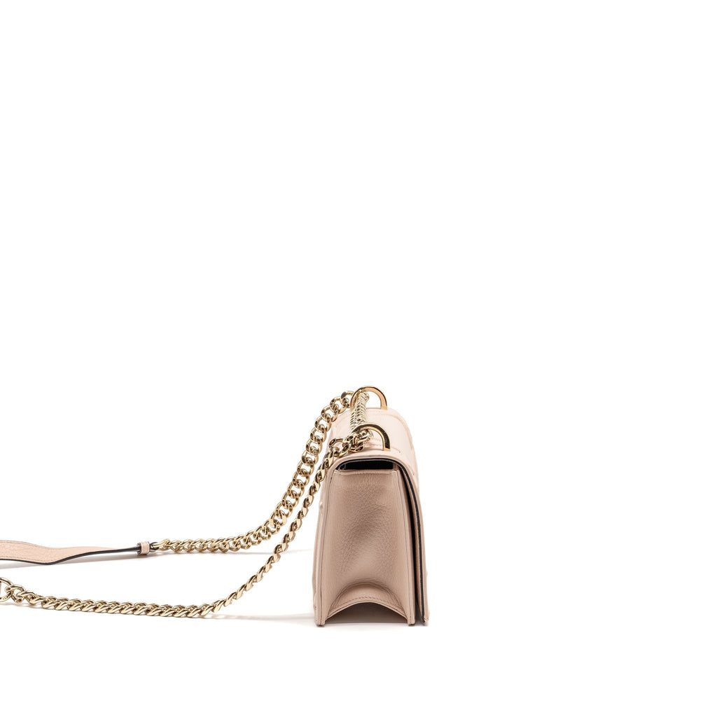 DIOR SMALL DIORAMA GRAINED CALFSKIN LIGHT PINK LGHW