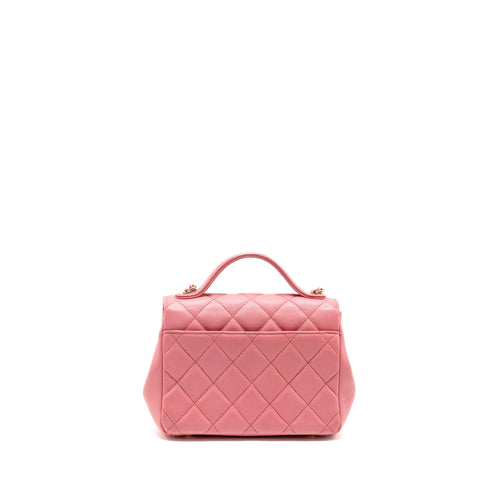 CHANEL SMALL BUSINESS AFFINITY CAVIAR PINK LGHW(MICROCHIP)