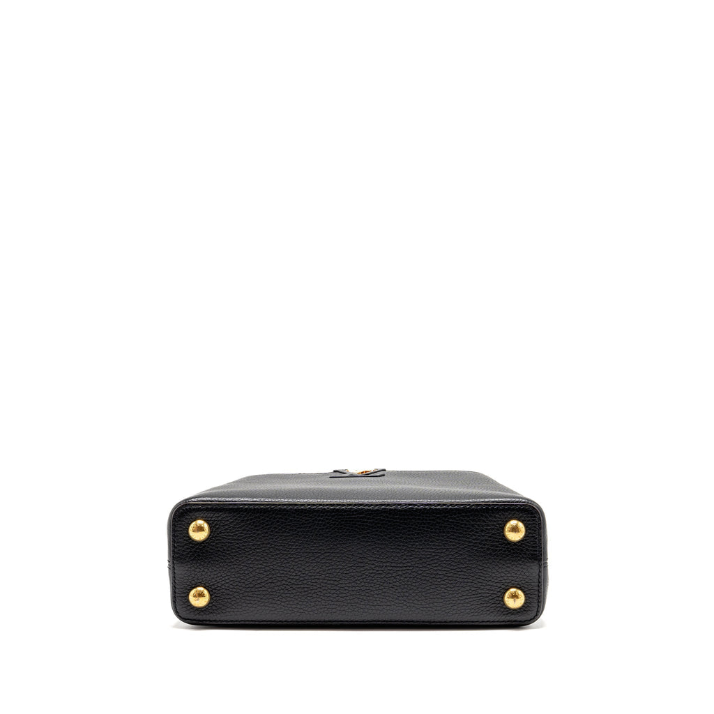 LOUIS VUITTON CAPUCINES BB CALFSKIN BLACK GHW