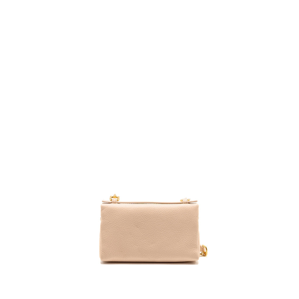 LORO PIANA EXTRA POCKET MINI POUCH CALFSKIN LIGHT PINK GHW